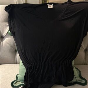 CAbi Black V-Neck Blouse